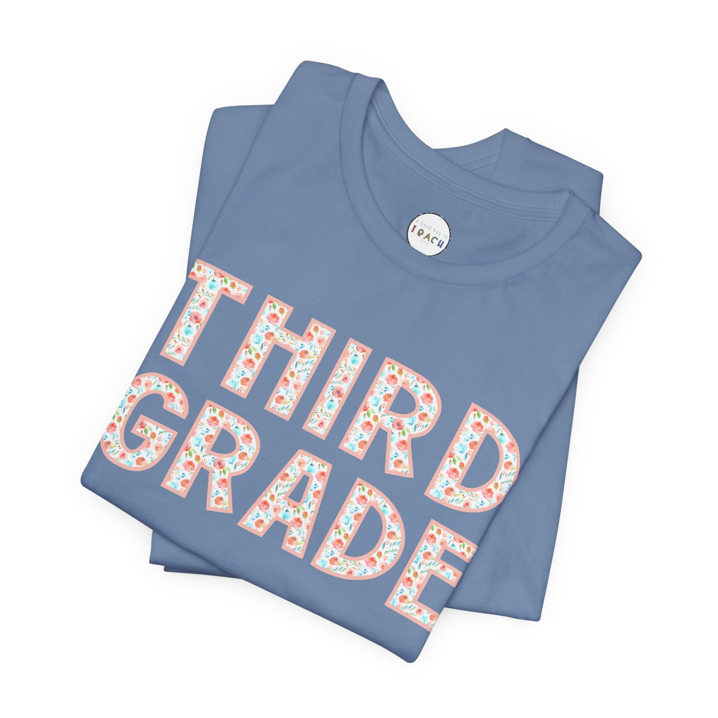 Floral Grade Level Tee - Third Grade