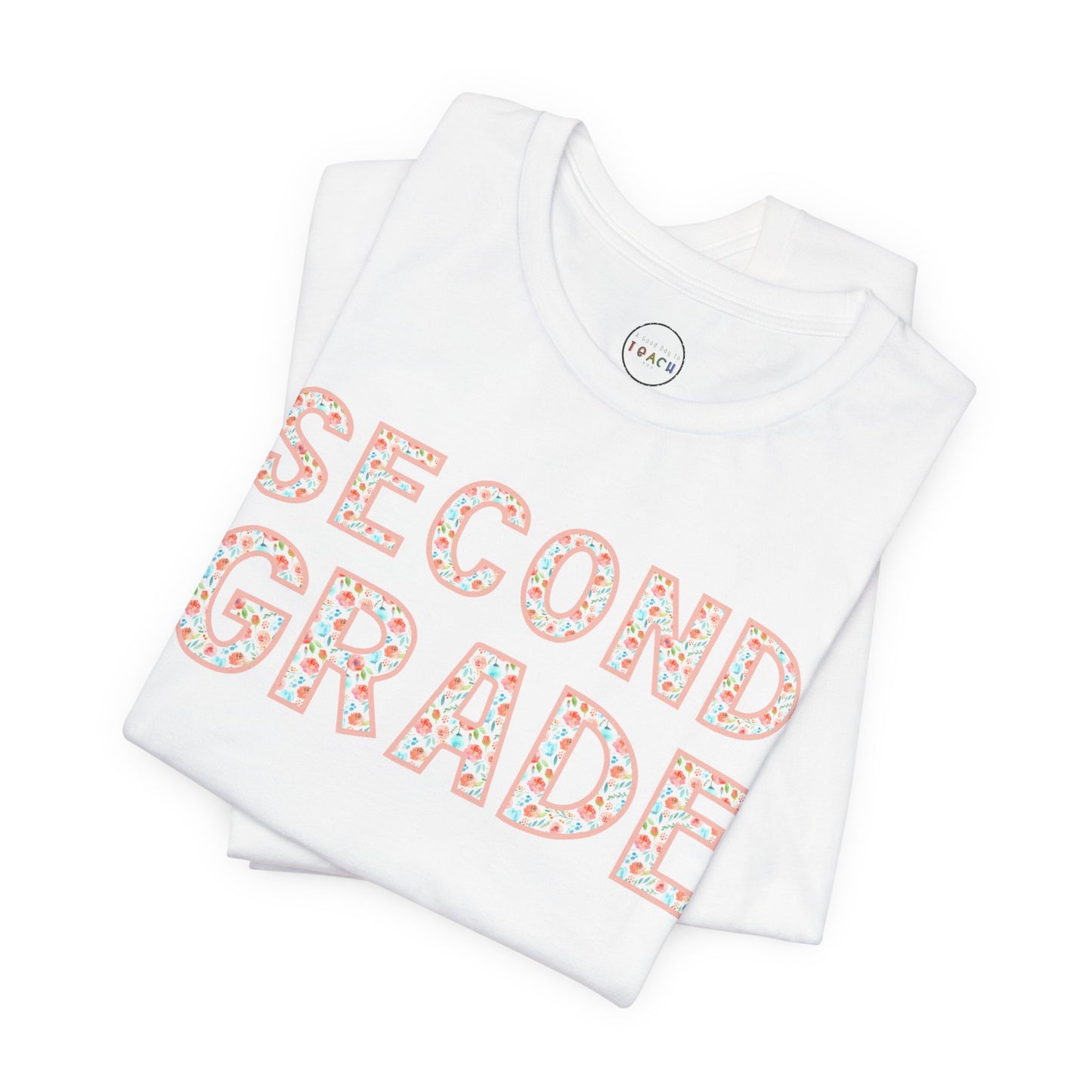 Floral Grade Level Tee - Second Grade