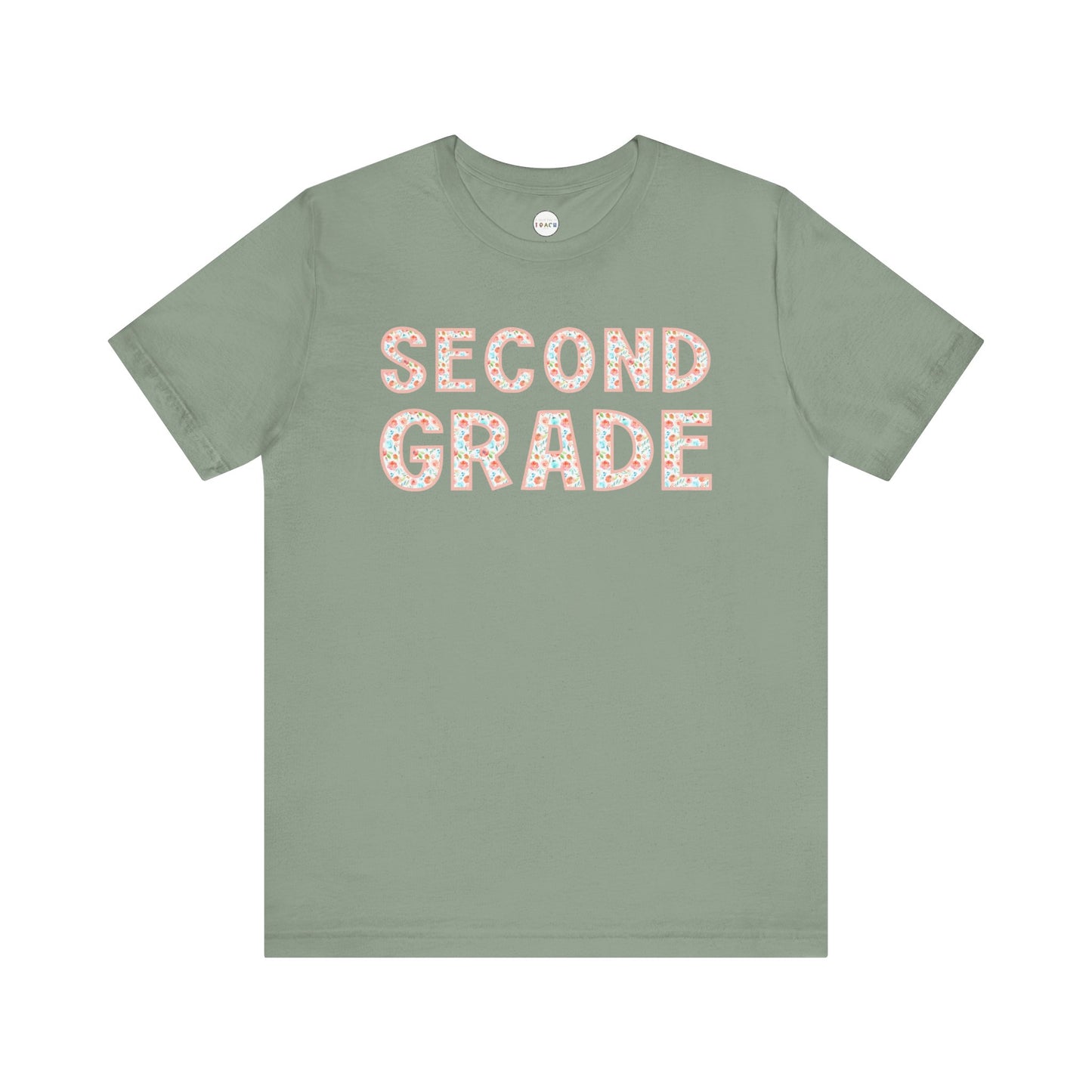 Floral Grade Level Tee - Second Grade