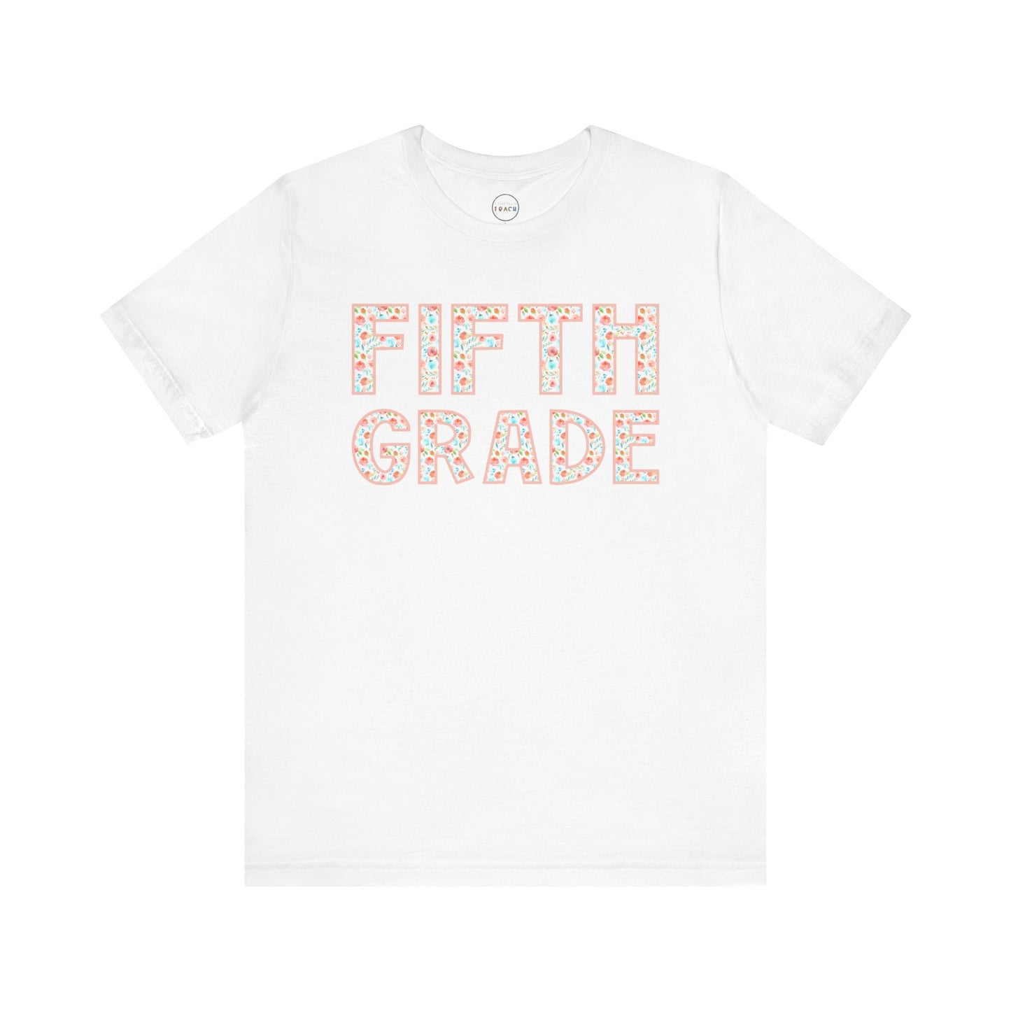 Floral Grade Level Tee - Fifth Grade