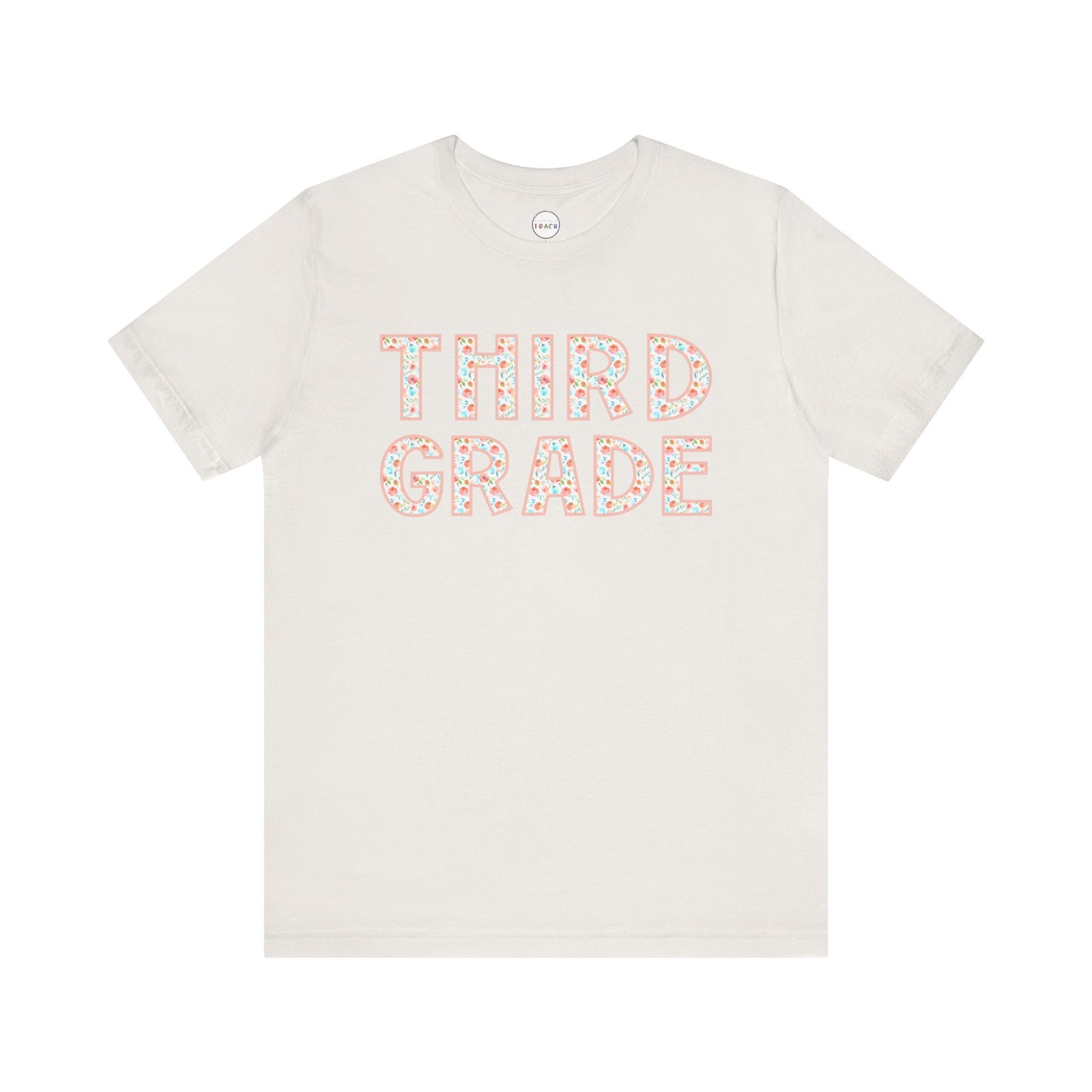 Floral Grade Level Tee - Third Grade