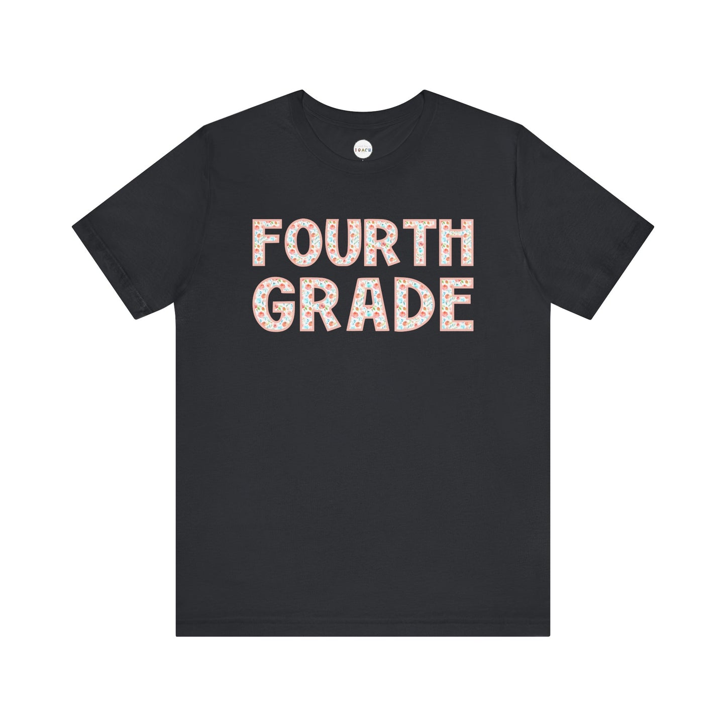 Floral Grade Level Tee - Fourth Grade