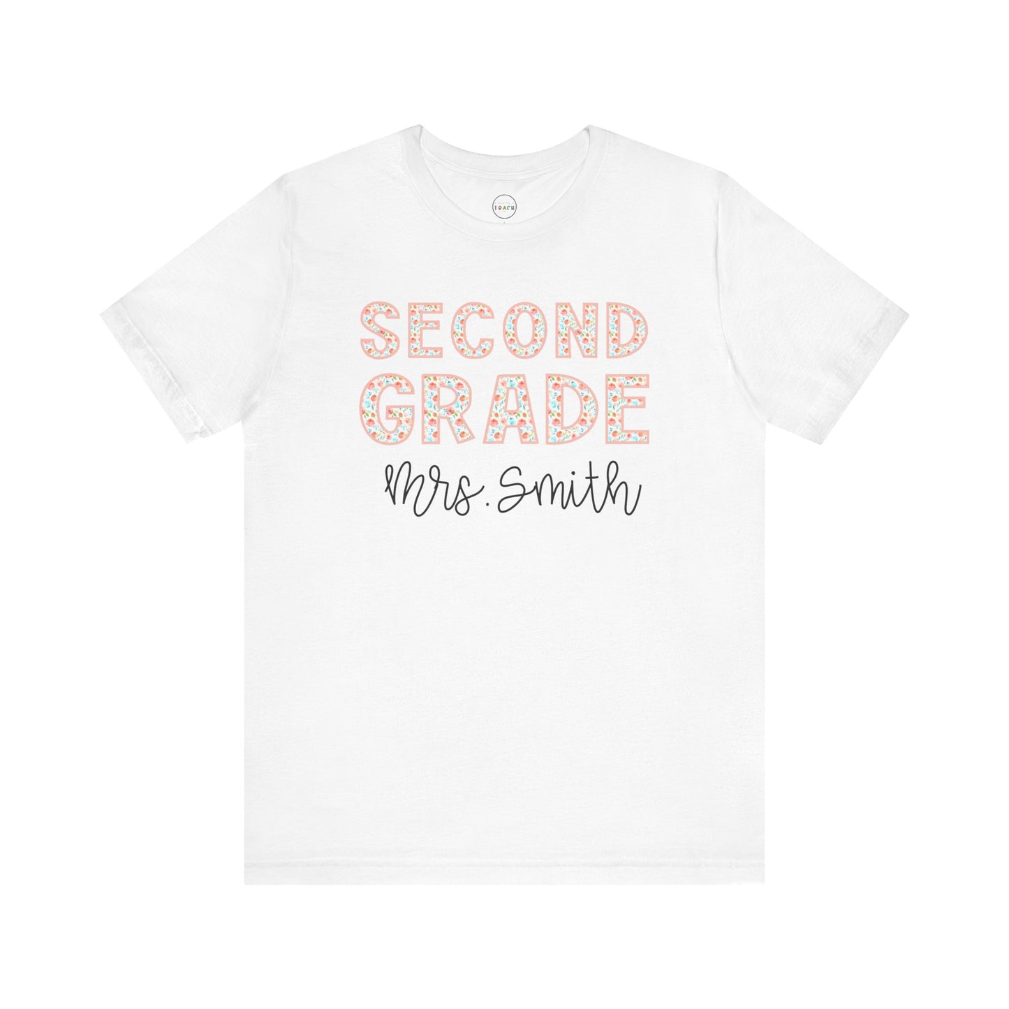 Floral Grade Level Tee - Second Grade