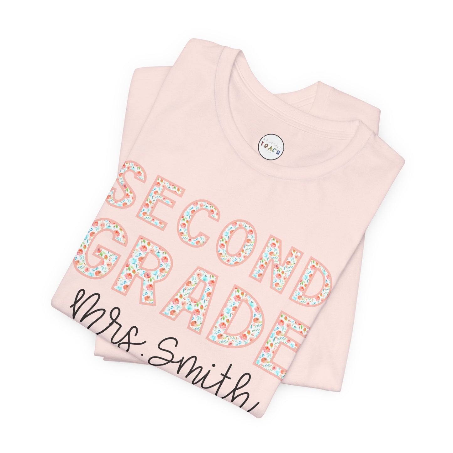 Floral Grade Level Tee - Second Grade