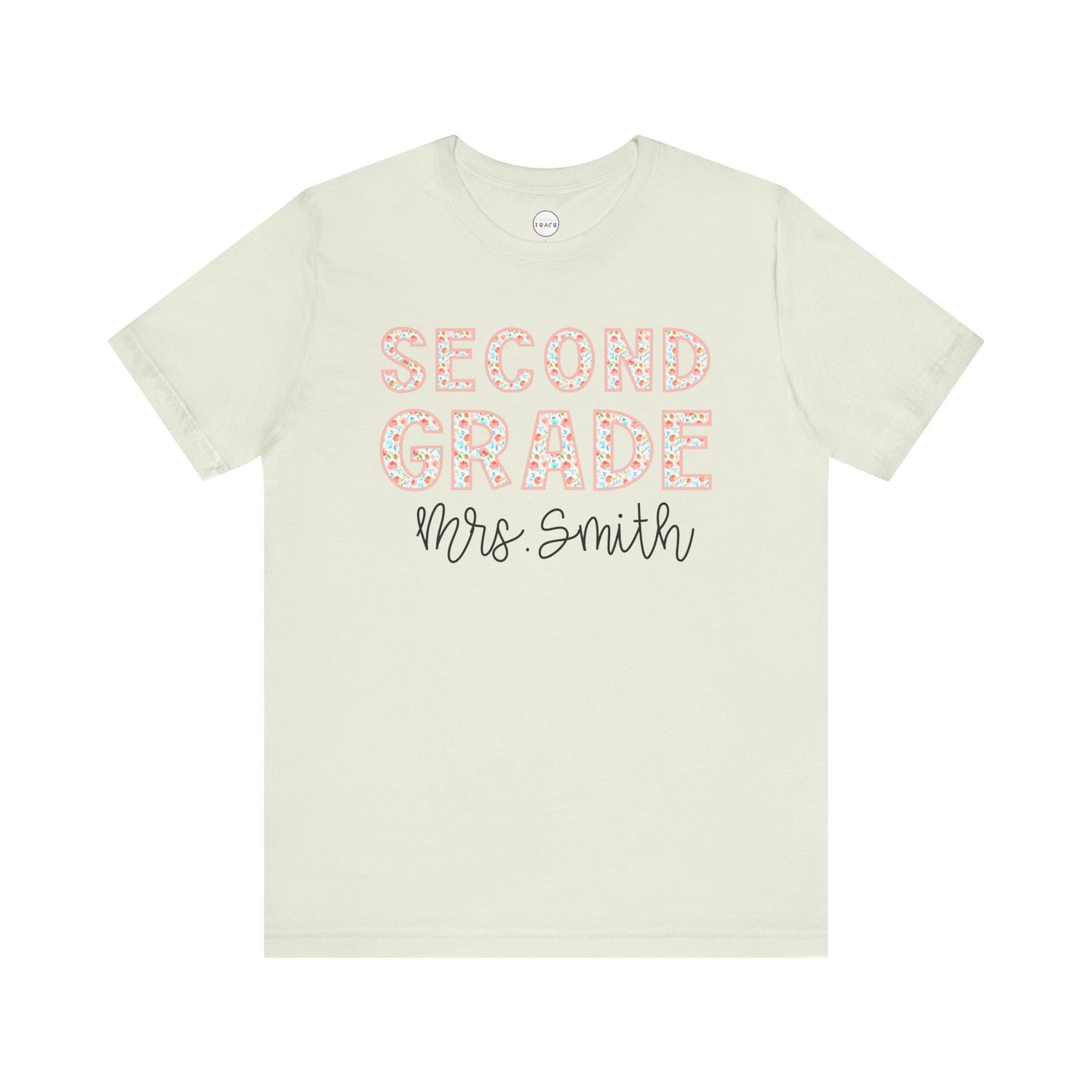 Floral Grade Level Tee - Second Grade