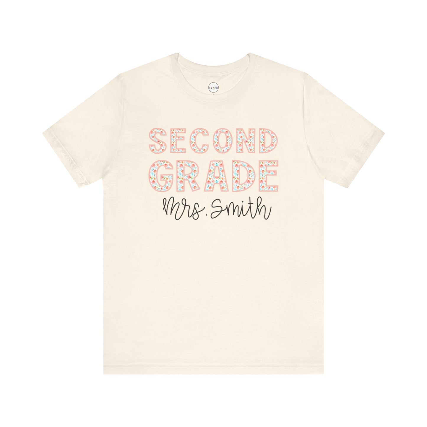 Floral Grade Level Tee - Second Grade