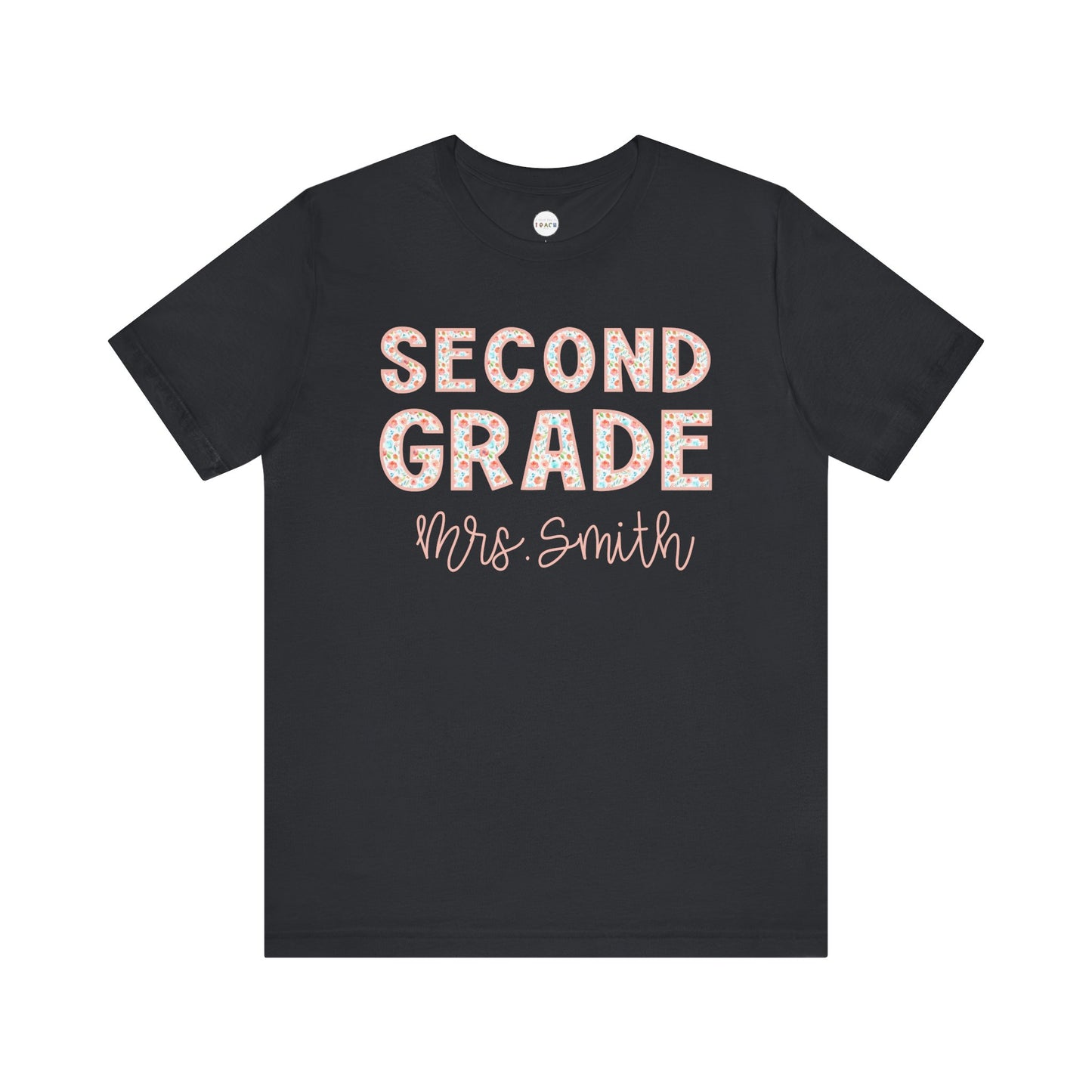 Floral Grade Level Tee - Second Grade