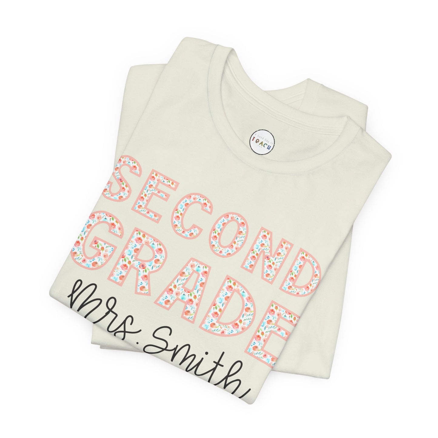 Floral Grade Level Tee - Second Grade