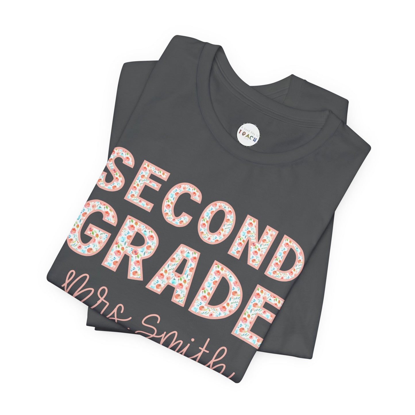 Floral Grade Level Tee - Second Grade