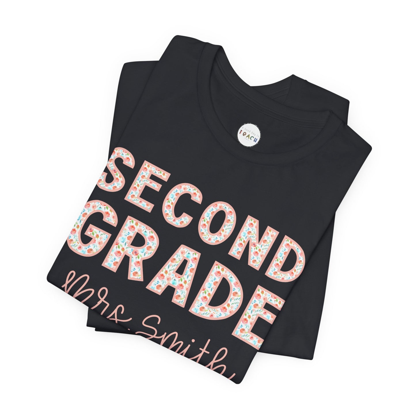 Floral Grade Level Tee - Second Grade