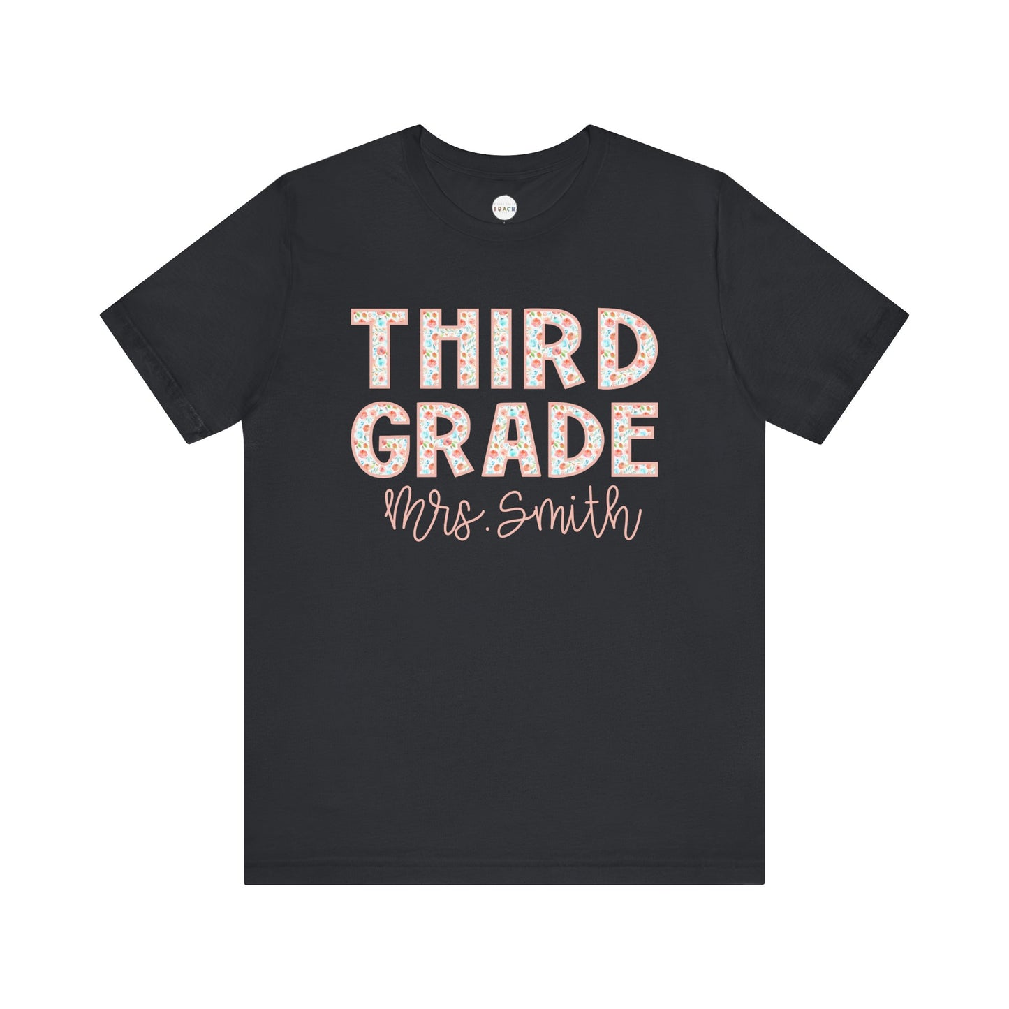 Floral Grade Level Tee - Third Grade