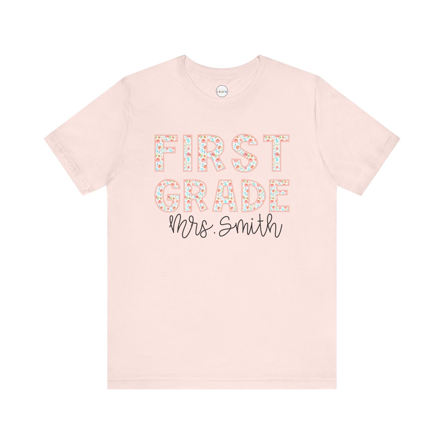 Floral Grade Level Tee - First Grade