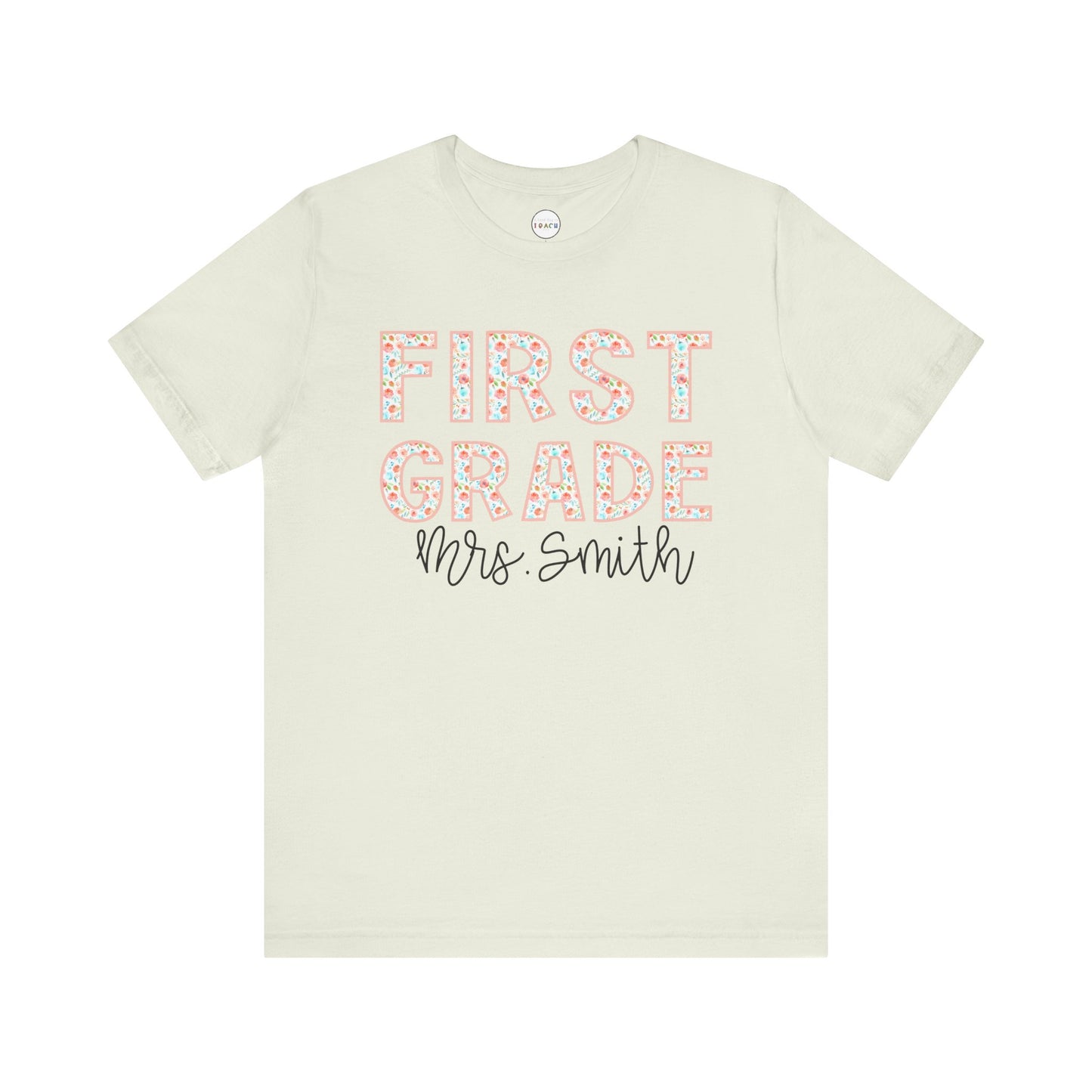 Floral Grade Level Tee - First Grade