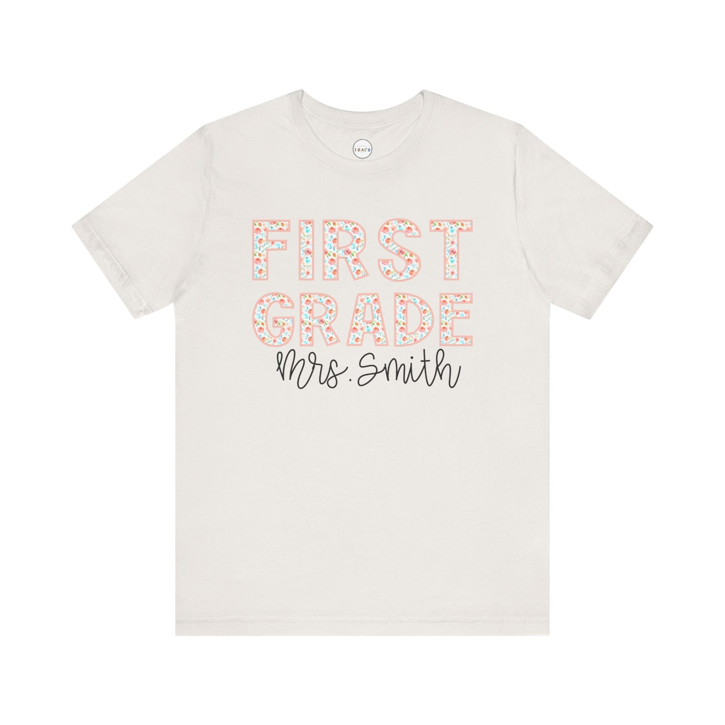 Floral Grade Level Tee - First Grade