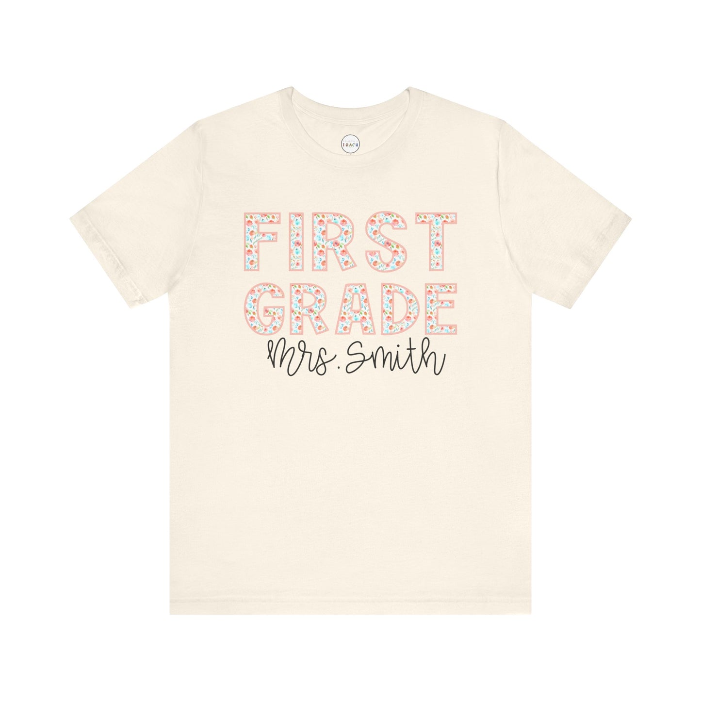 Floral Grade Level Tee - First Grade