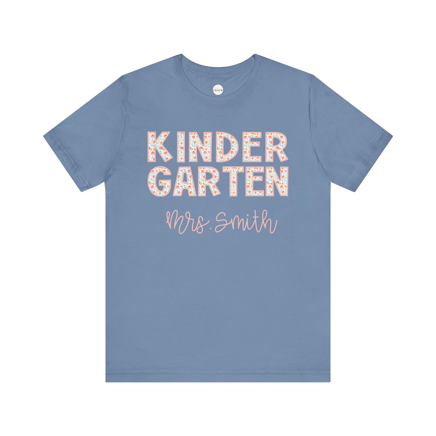Floral Grade Level Tee - Kindergarten