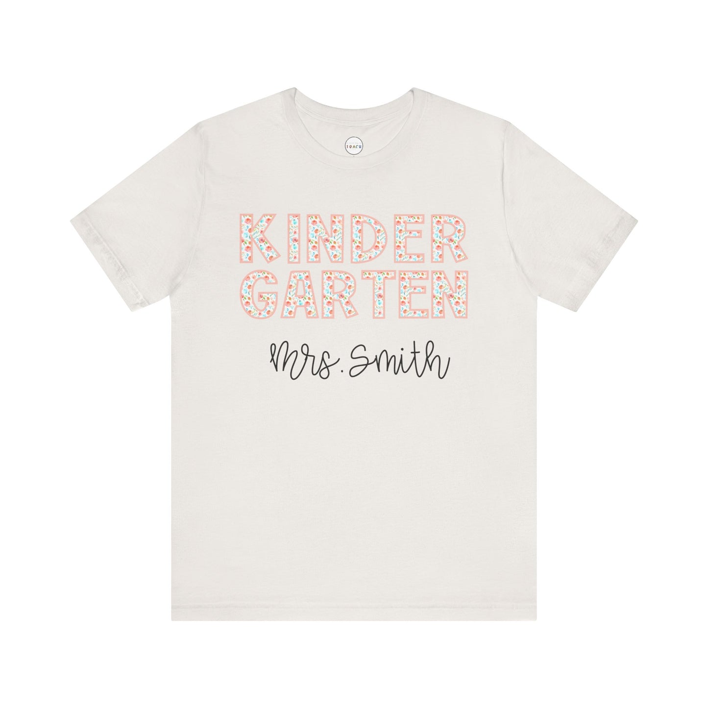 Floral Grade Level Tee - Kindergarten