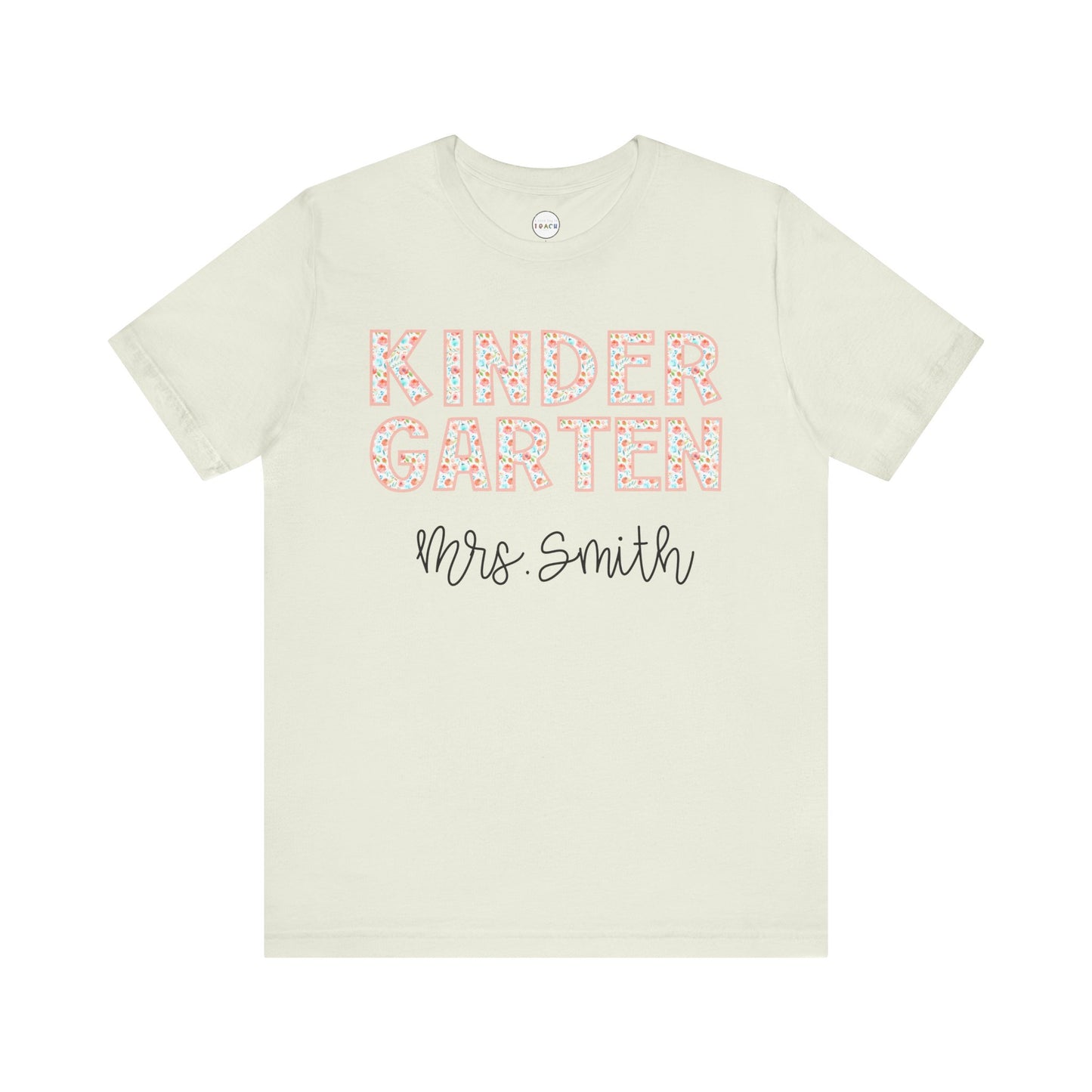 Floral Grade Level Tee - Kindergarten