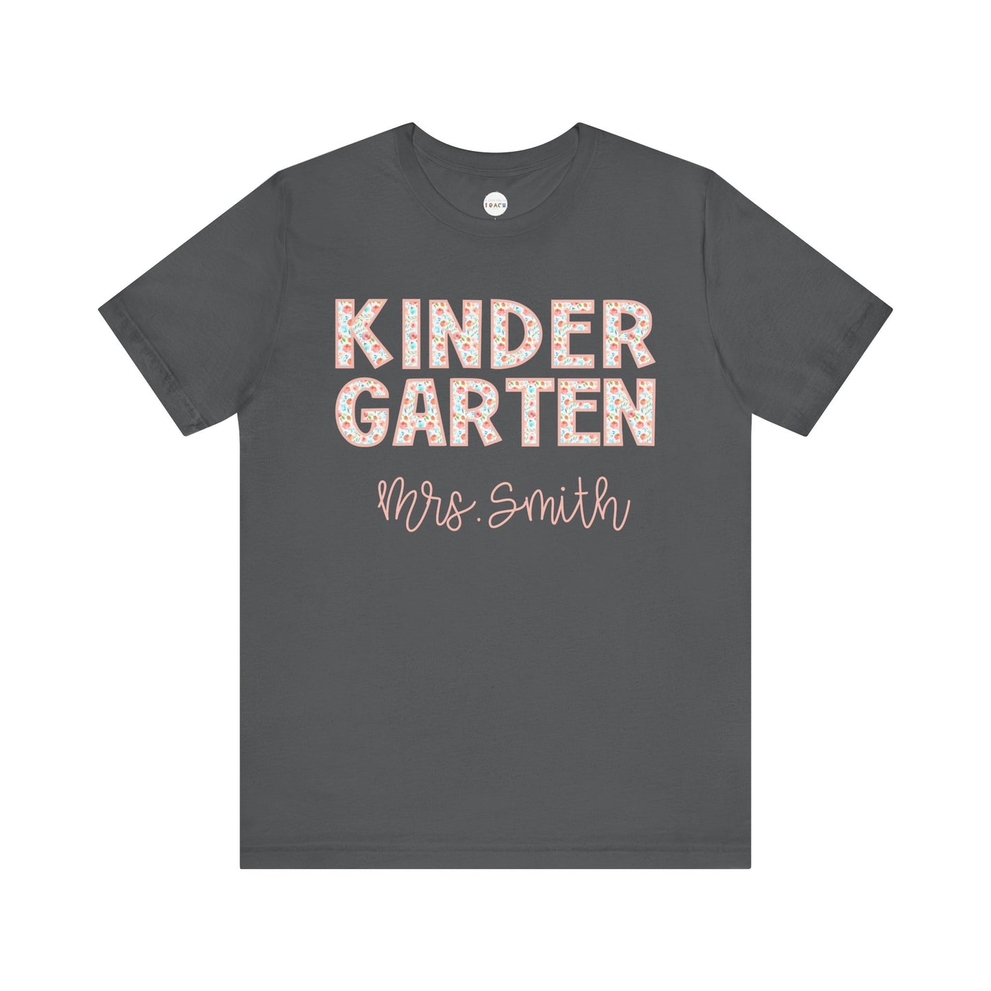 Floral Grade Level Tee - Kindergarten