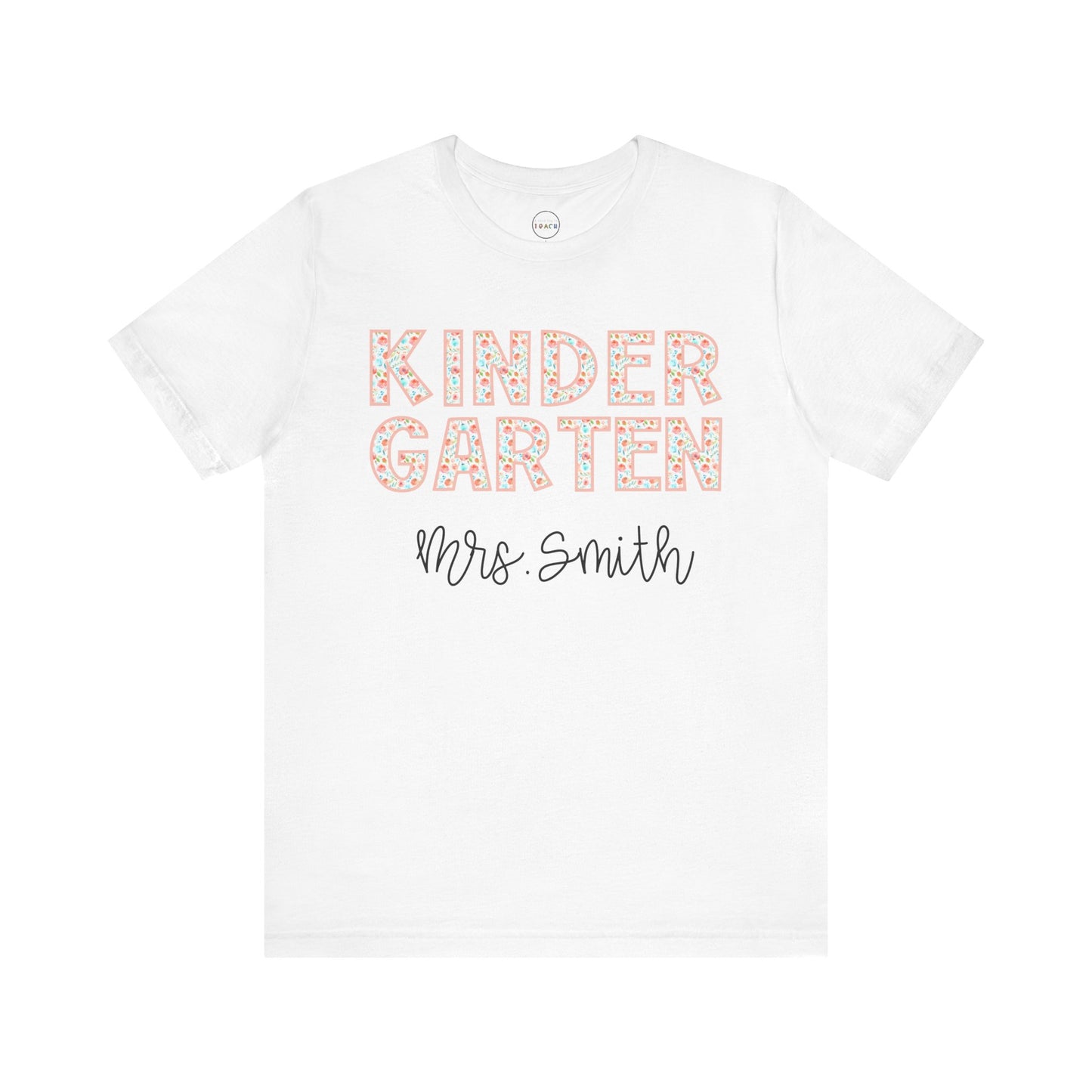 Floral Grade Level Tee - Kindergarten