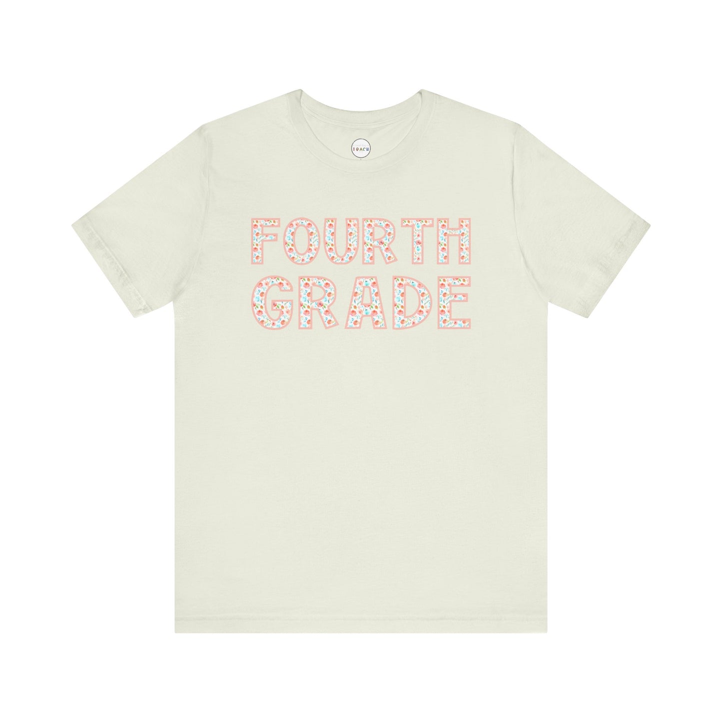 Floral Grade Level Tee - Fourth Grade
