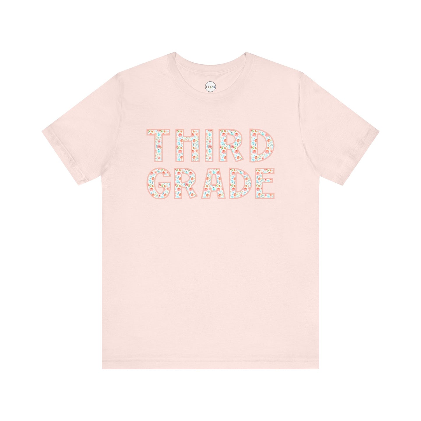 Floral Grade Level Tee - Third Grade
