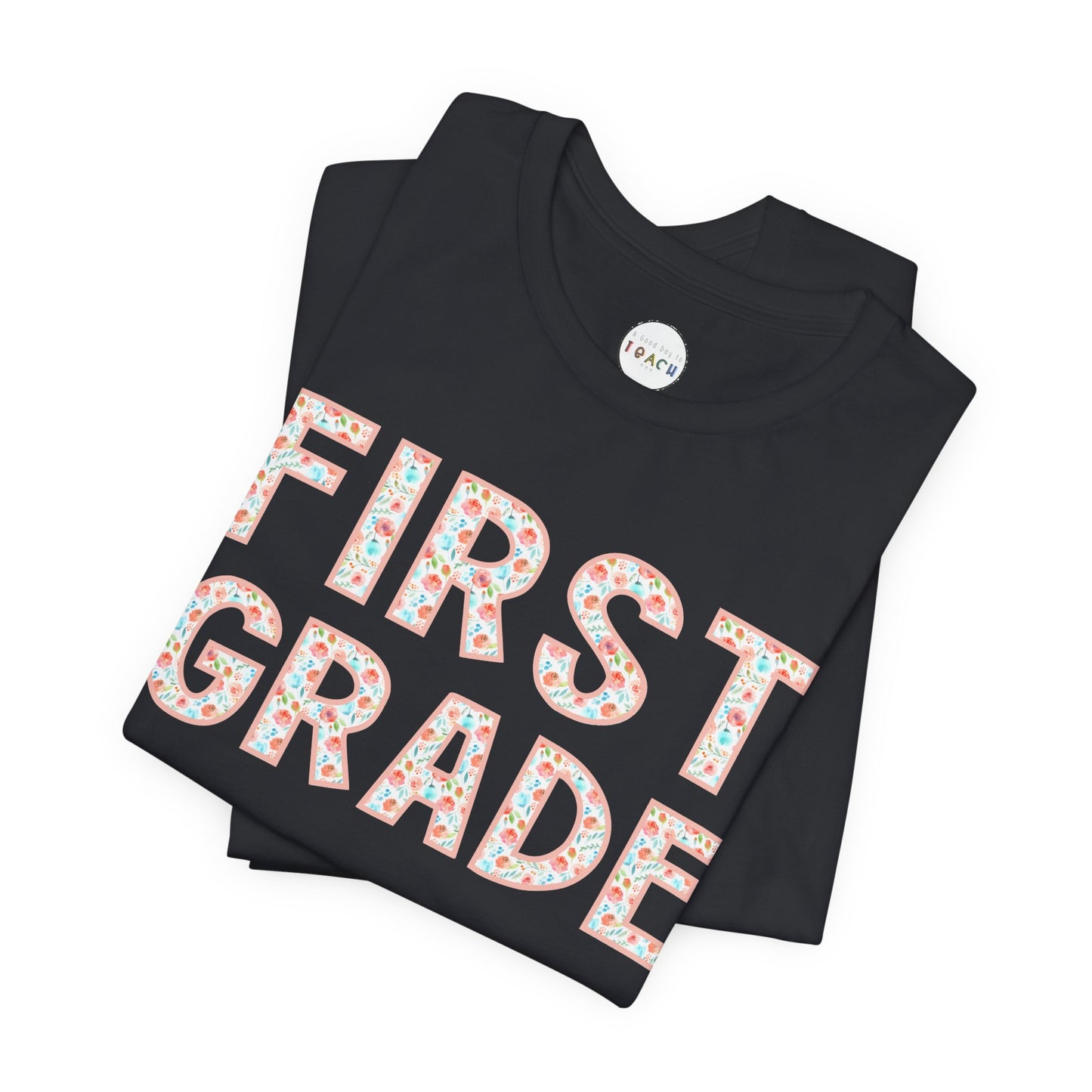Floral Grade Level Tee - First Grade