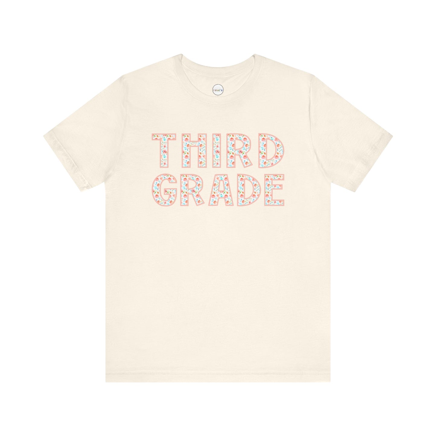 Floral Grade Level Tee - Third Grade