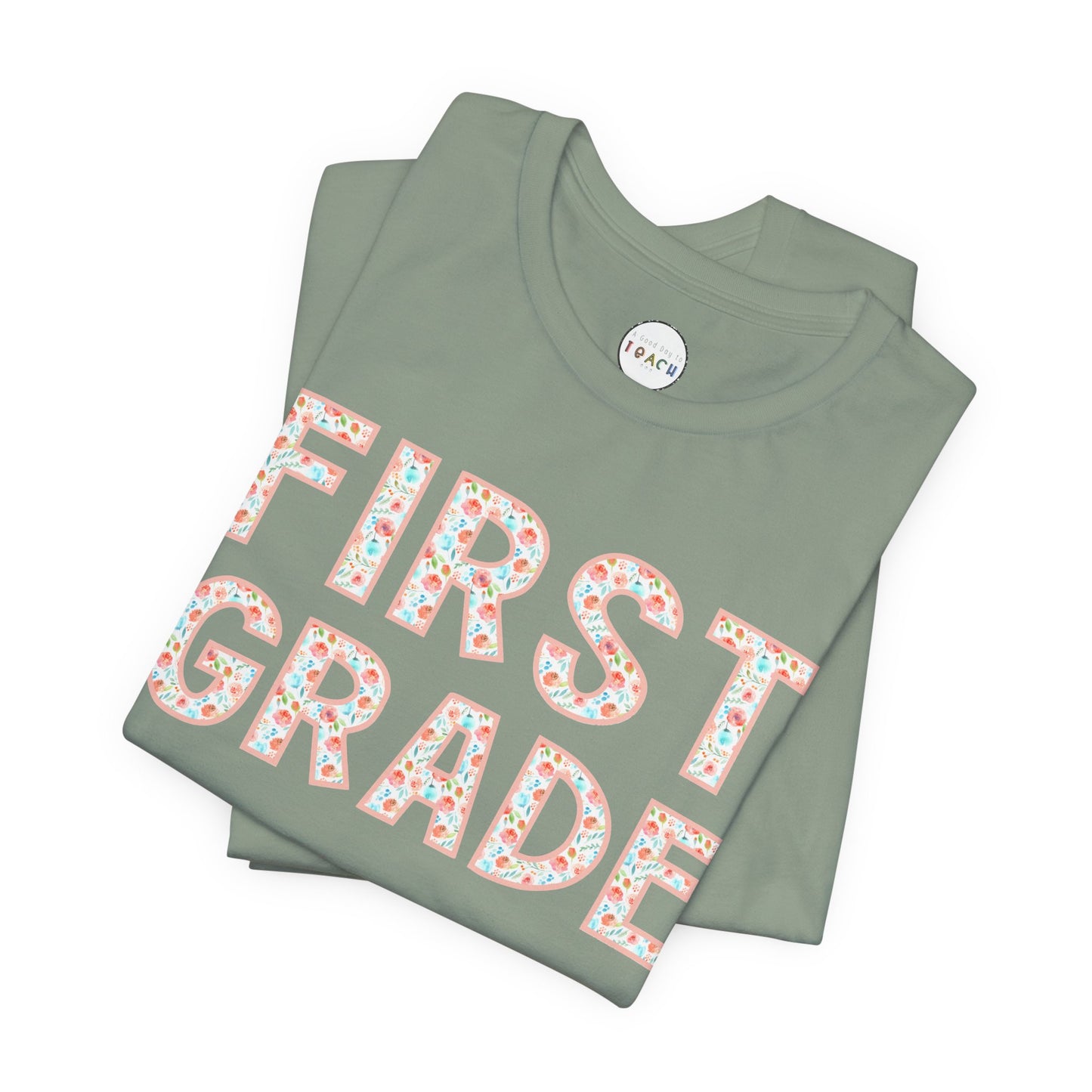 Floral Grade Level Tee - First Grade