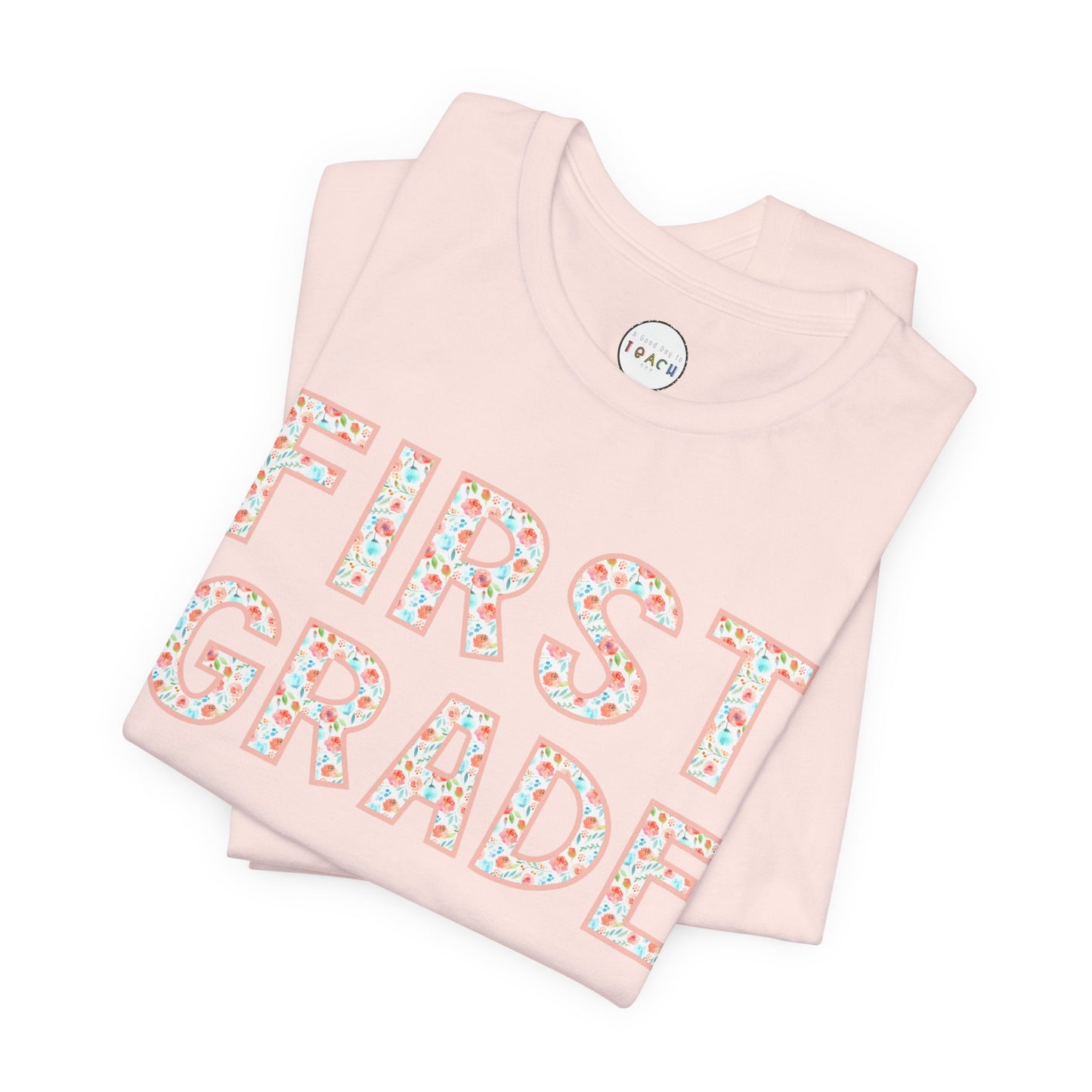 Floral Grade Level Tee - First Grade