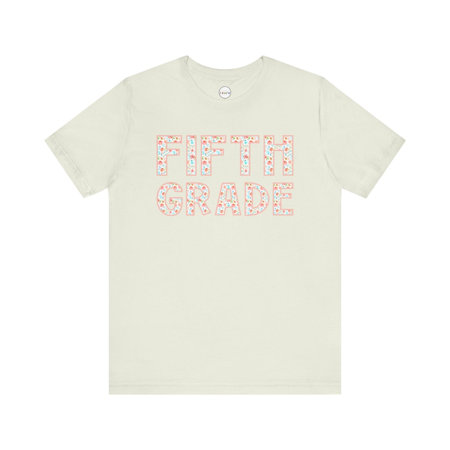 Floral Grade Level Tee - Fifth Grade