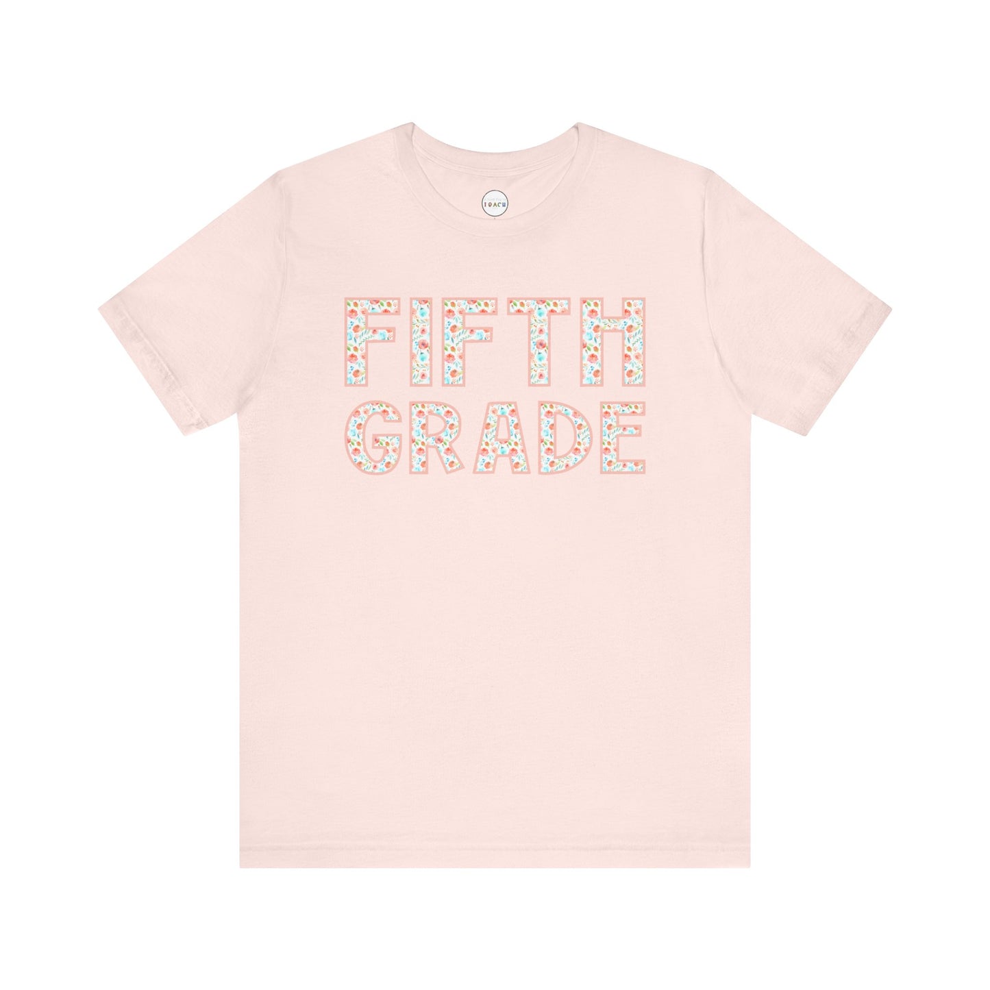 Floral Grade Level Tee - Fifth Grade