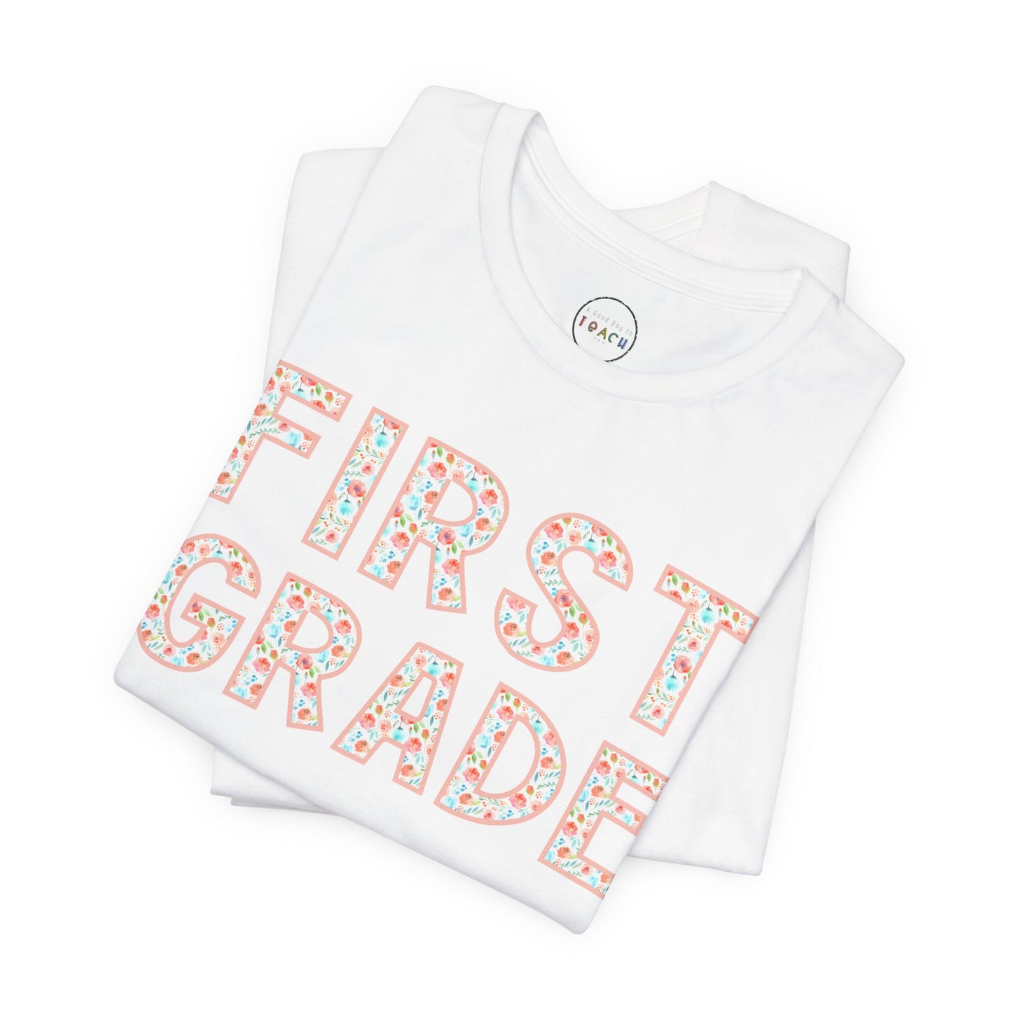 Floral Grade Level Tee - First Grade