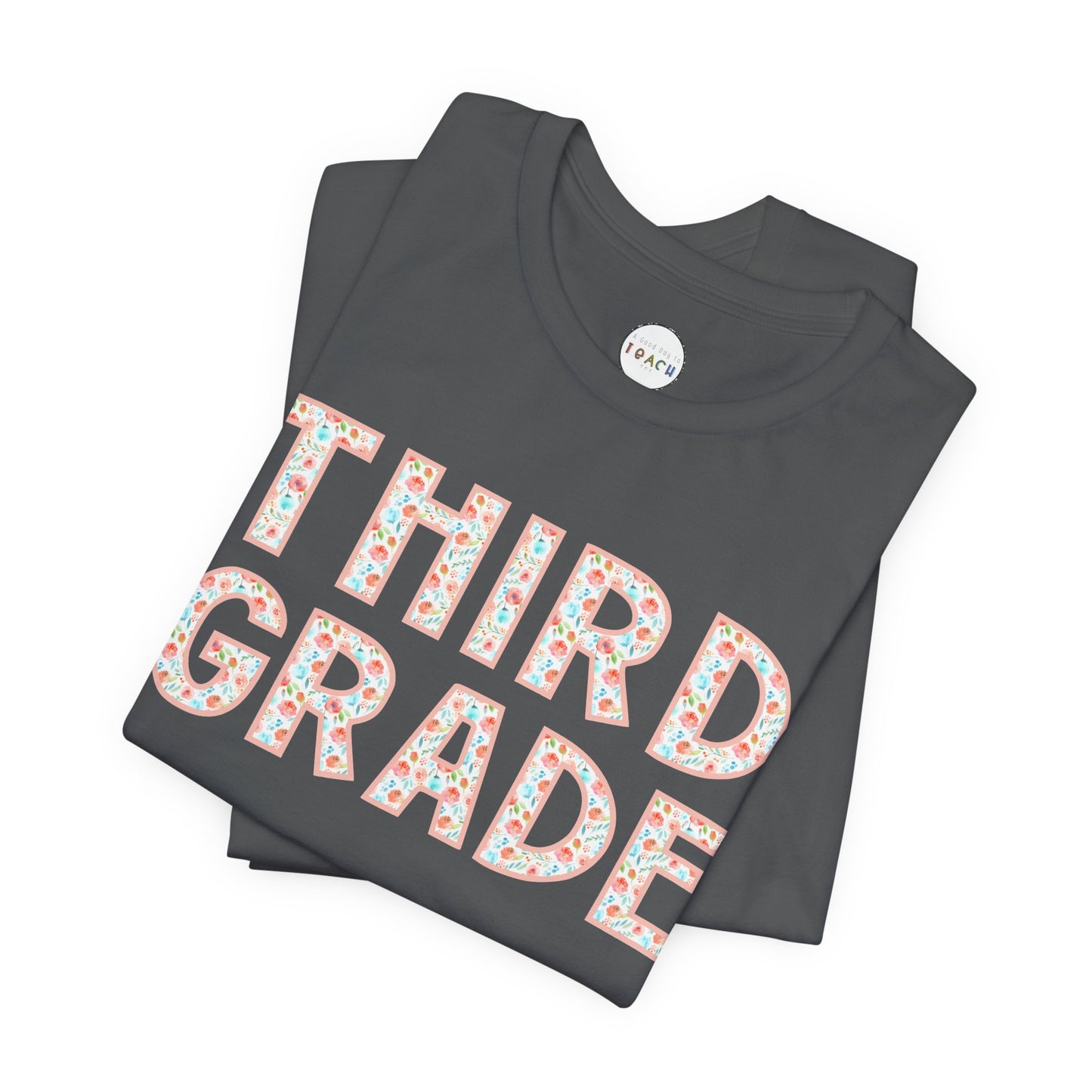 Floral Grade Level Tee - Third Grade