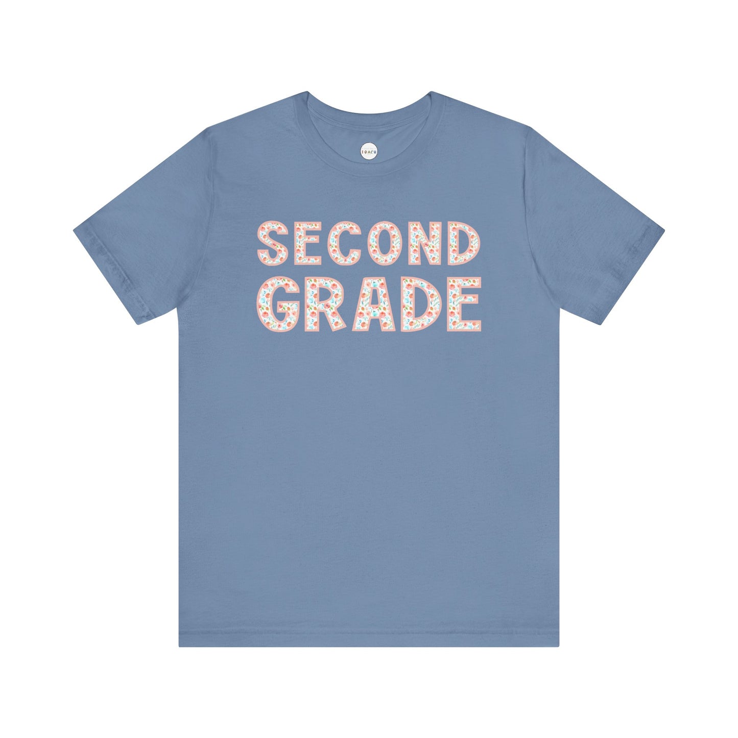Floral Grade Level Tee - Second Grade