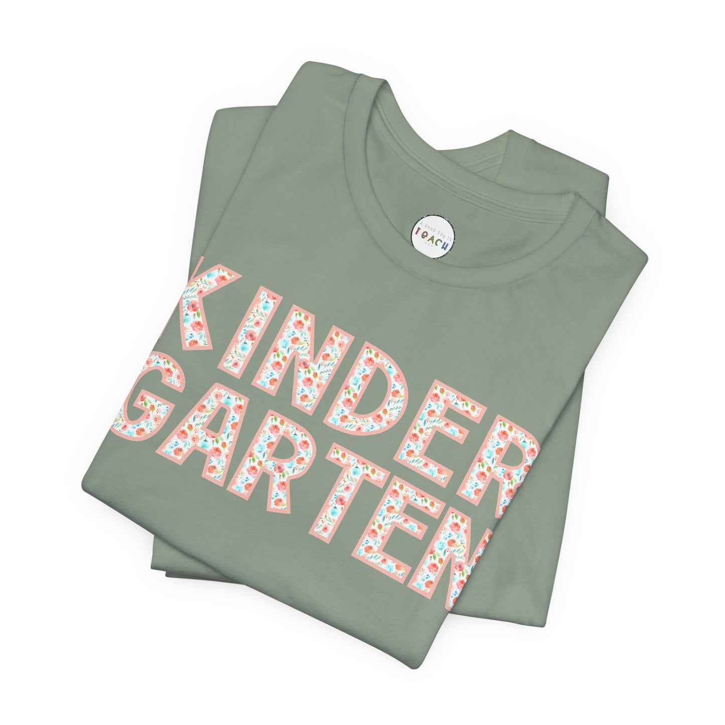 Floral Grade Level Tee - Kindergarten