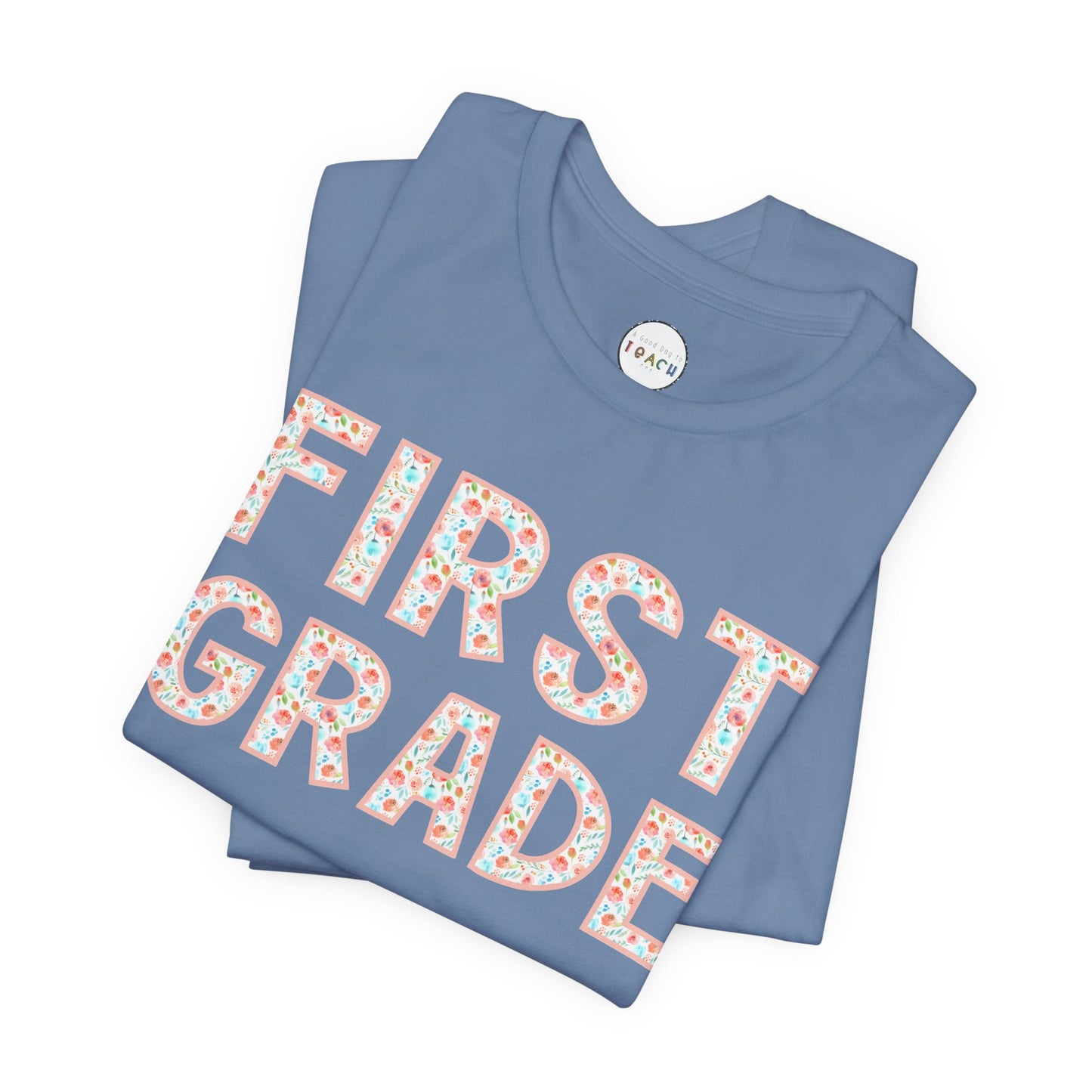 Floral Grade Level Tee - First Grade