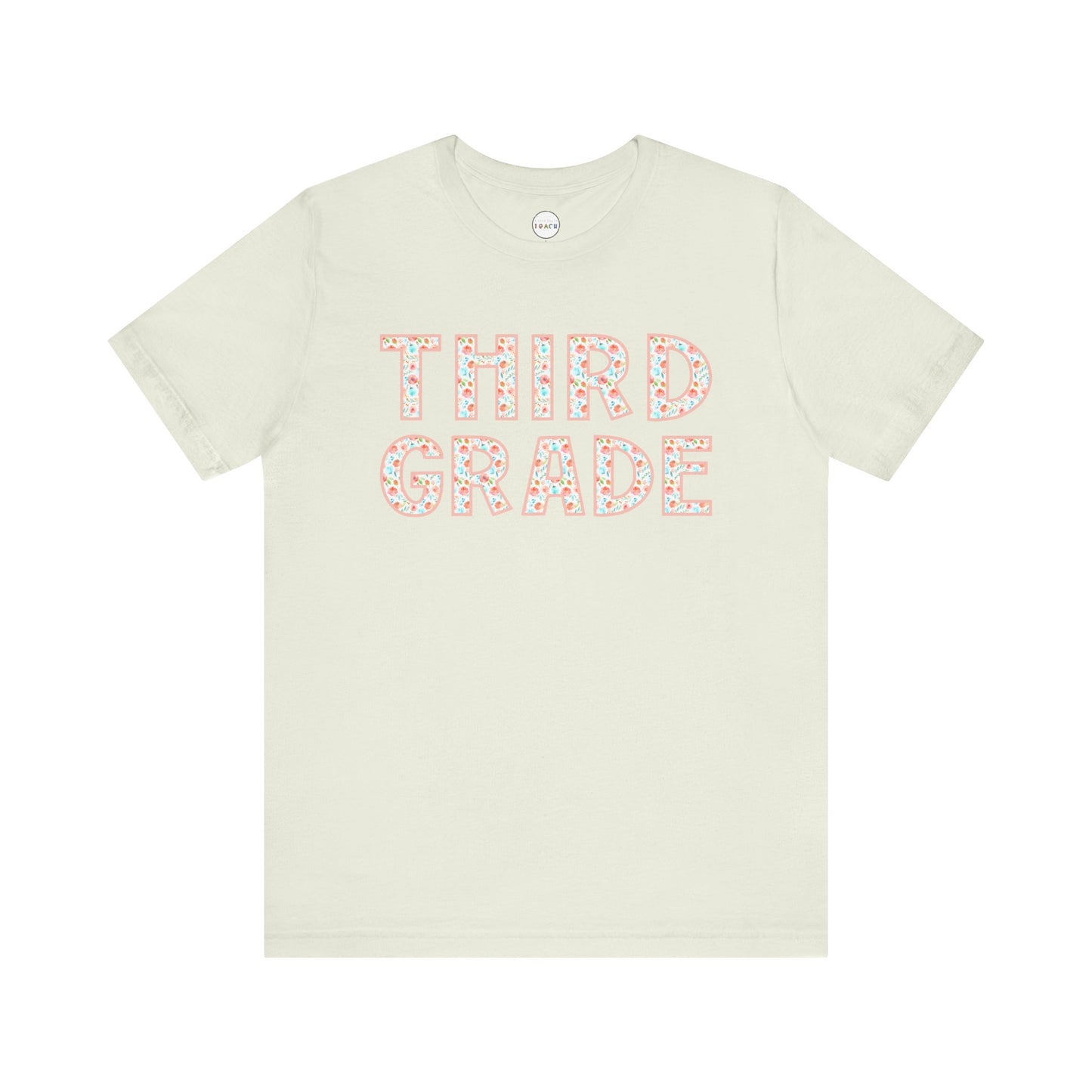 Floral Grade Level Tee - Third Grade