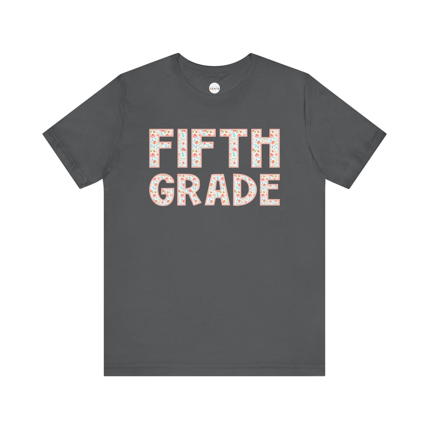 Floral Grade Level Tee - Fifth Grade