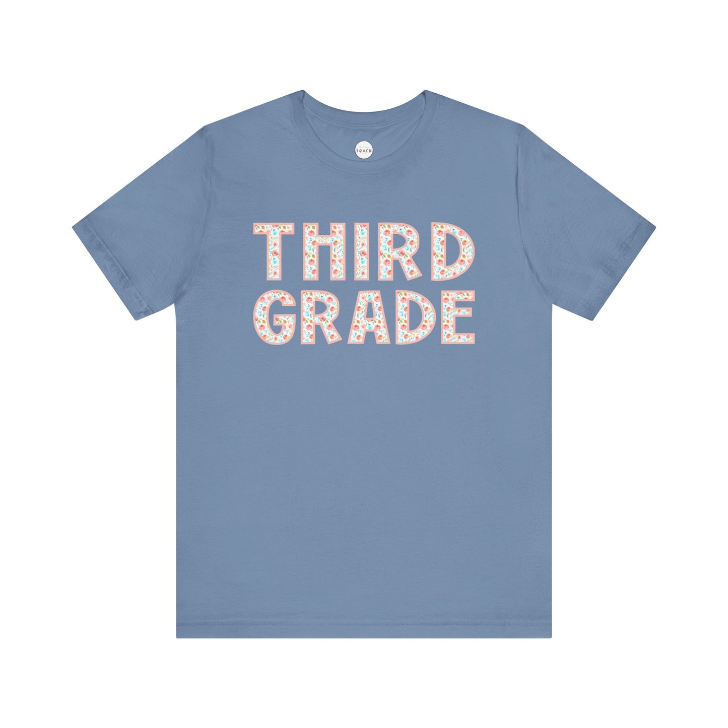 Floral Grade Level Tee - Third Grade