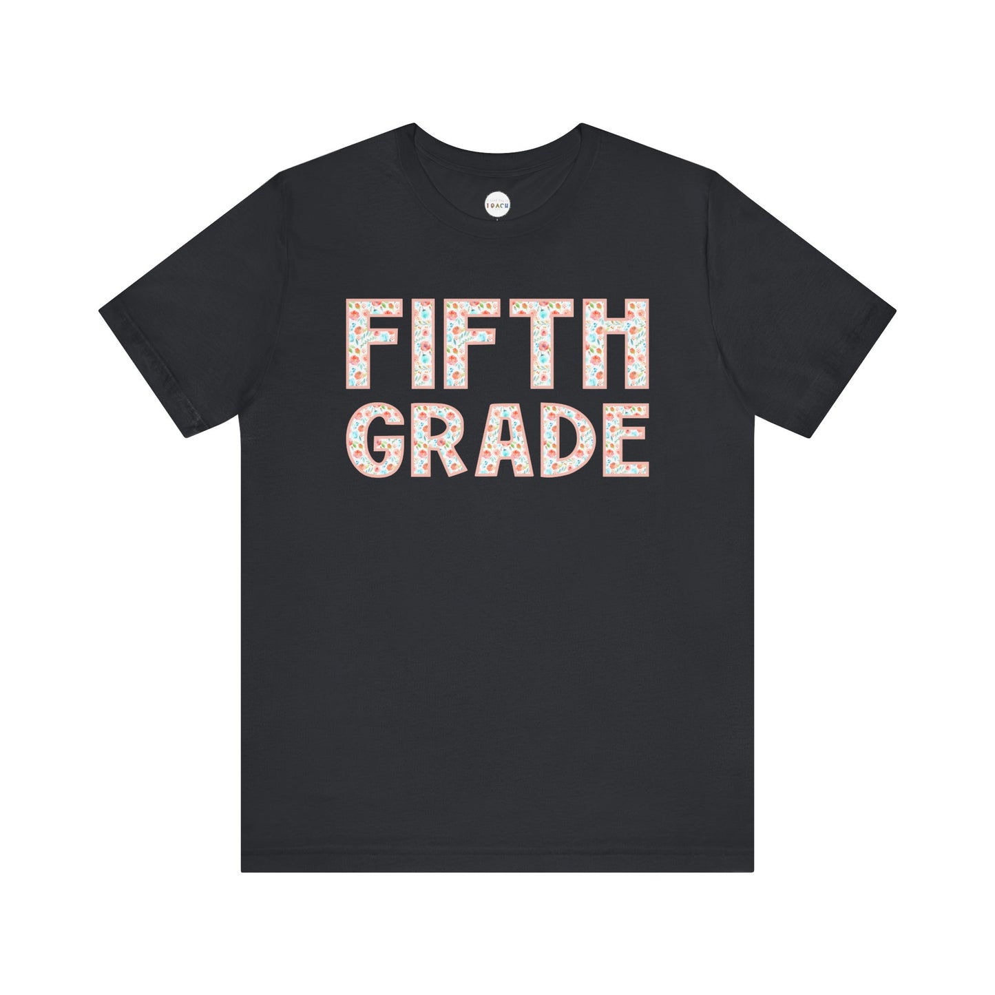 Floral Grade Level Tee - Fifth Grade