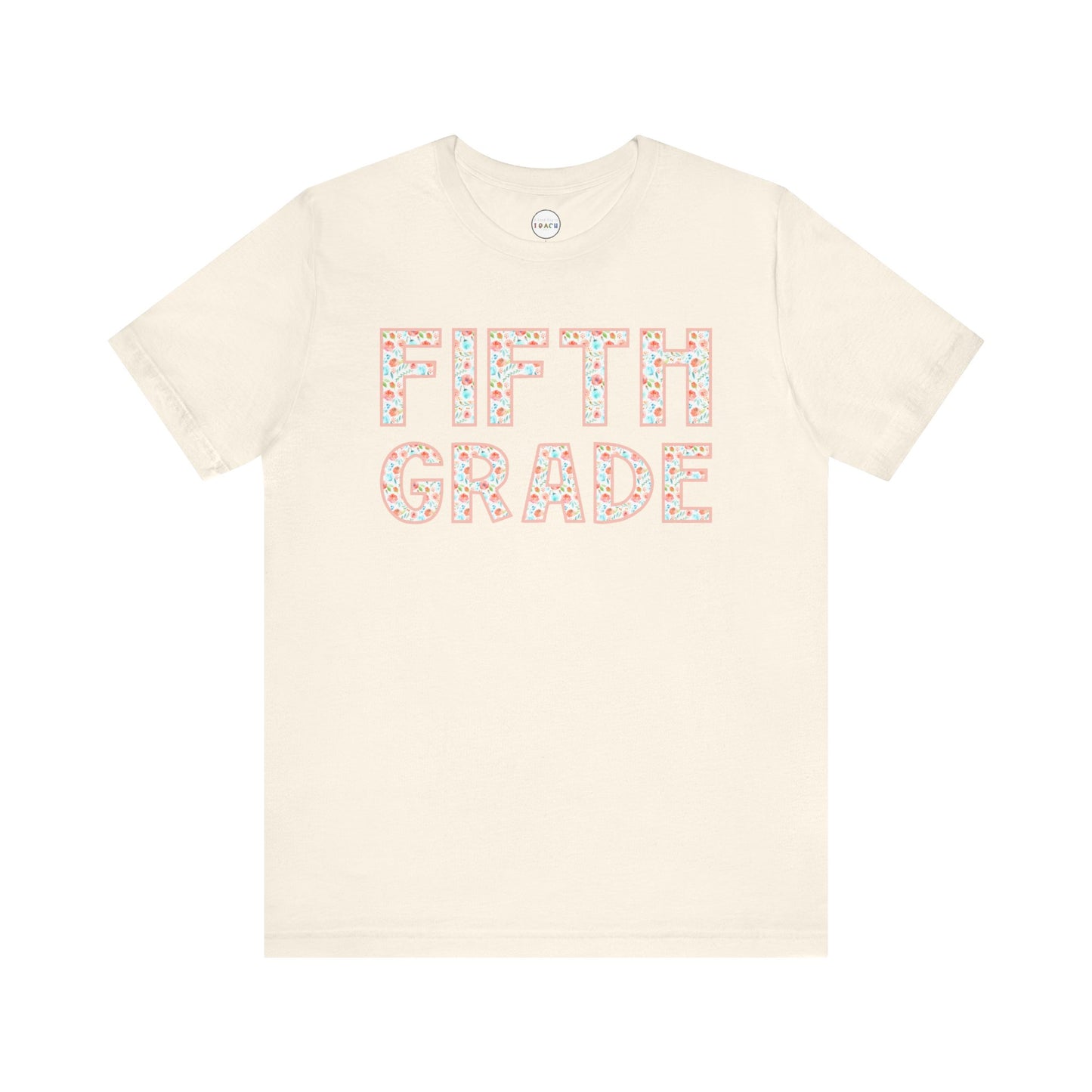 Floral Grade Level Tee - Fifth Grade