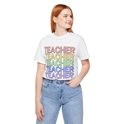 Rainbow Teacher Tee