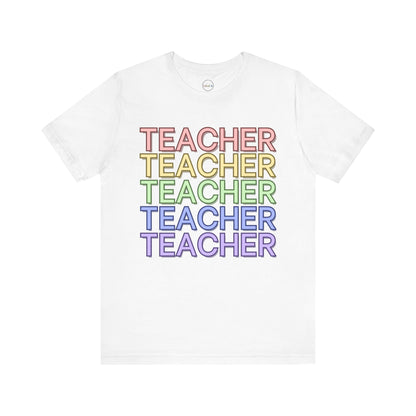 Rainbow Teacher Tee