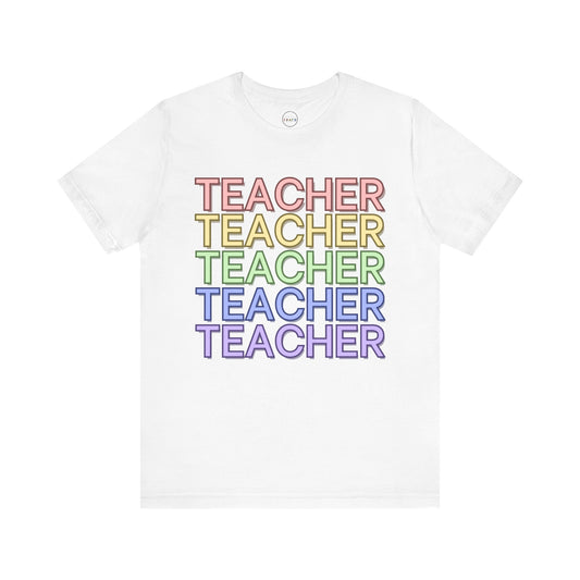 Rainbow Teacher Tee
