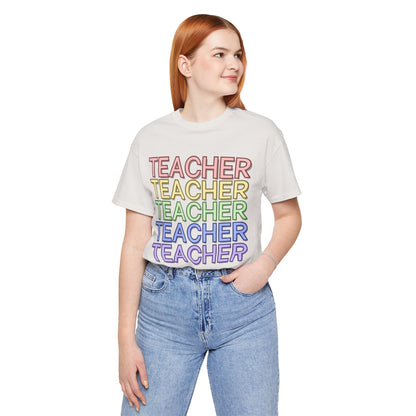 Rainbow Teacher Tee