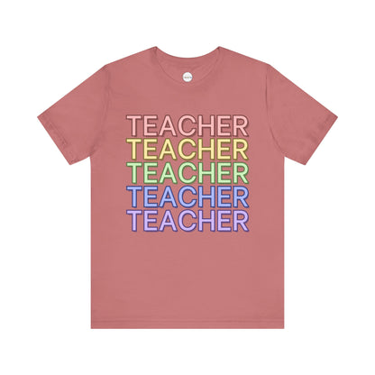 Rainbow Teacher Tee