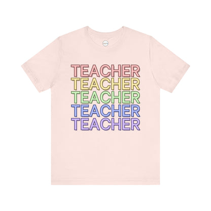 Rainbow Teacher Tee
